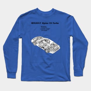 ALPINE RENAULT TURBO - brochure Long Sleeve T-Shirt